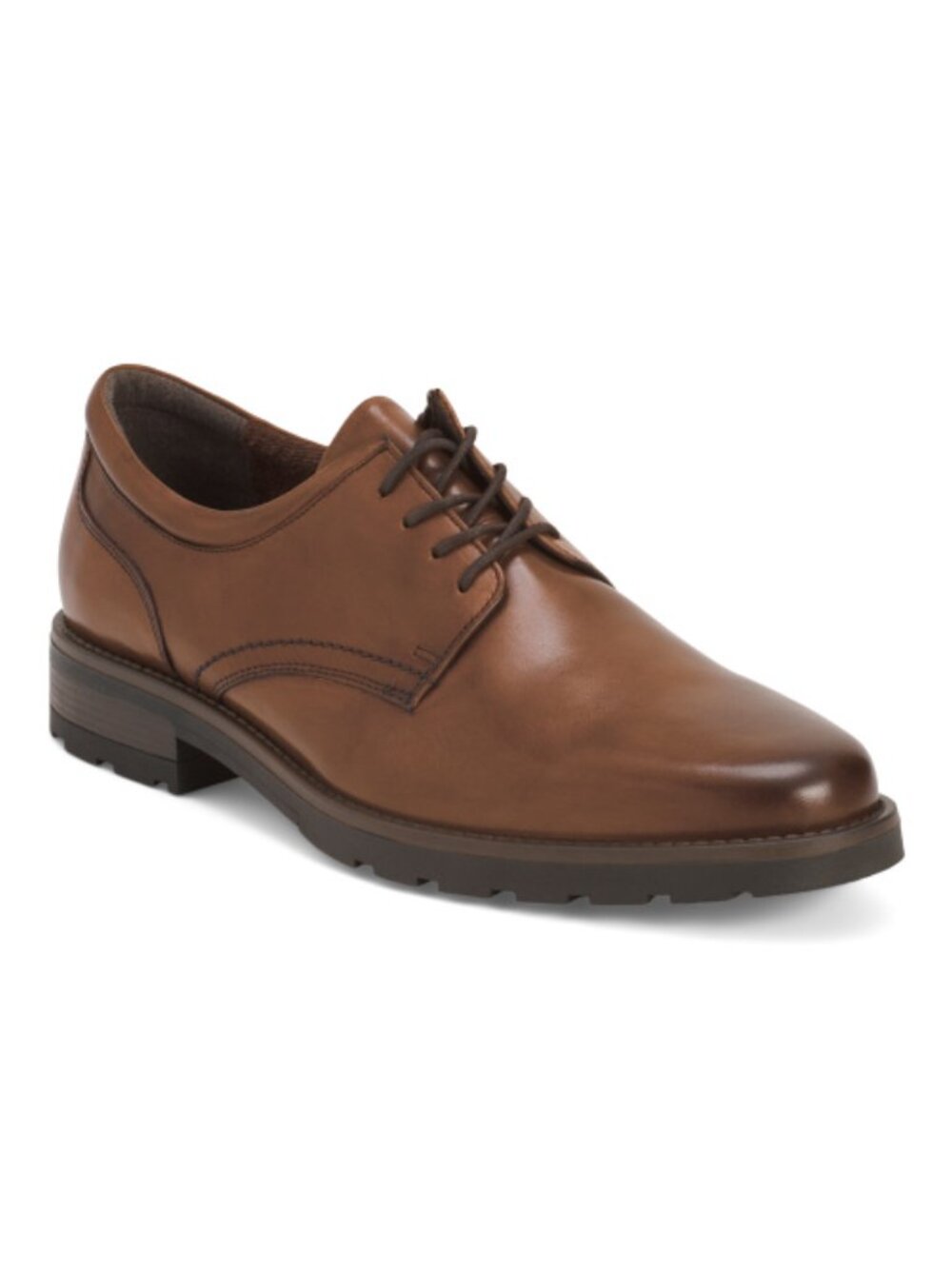 ARA Men's Made In Germany Leather Adin Plain Toe Oxford Shoes